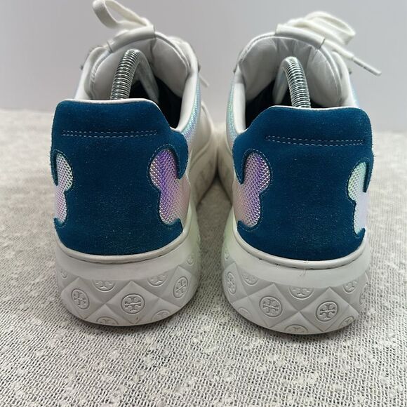 TORY BURCH Ladybug Lace Up Low Top Sneakers Shoes Women's 10.5 - Picture 9 of 12